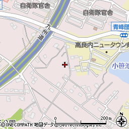 福岡県久留米市高良内町3636-24周辺の地図