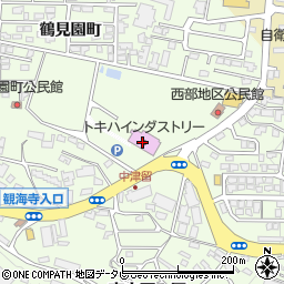 豊和銀行トキハインダストリー鶴見園店 ＡＴＭ周辺の地図