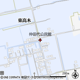 仲田代公民館周辺の地図