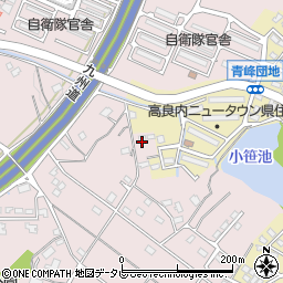 福岡県久留米市高良内町3637-56周辺の地図