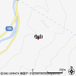 大分県日田市小山周辺の地図