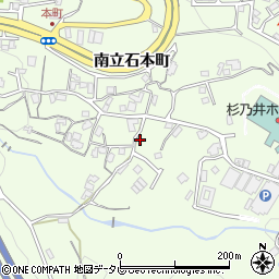 大分県別府市南立石1653-2周辺の地図