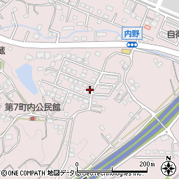 福岡県久留米市高良内町3802-58周辺の地図