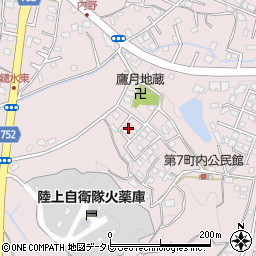 福岡県久留米市高良内町4257周辺の地図