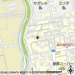 佐賀県佐賀市高木瀬西4丁目18-6周辺の地図