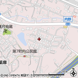 福岡県久留米市高良内町3802-69周辺の地図