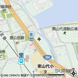 佐賀県伊万里市東山代町里117周辺の地図