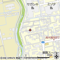 佐賀県佐賀市高木瀬西4丁目18-10周辺の地図