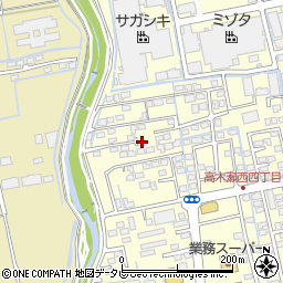 佐賀県佐賀市高木瀬西4丁目18周辺の地図