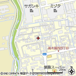 佐賀県佐賀市高木瀬西4丁目18-30周辺の地図