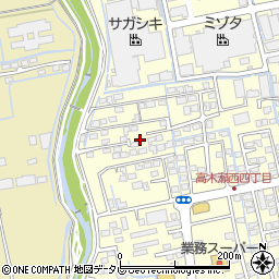 佐賀県佐賀市高木瀬西4丁目18-27周辺の地図