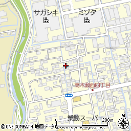 佐賀県佐賀市高木瀬西4丁目18-32周辺の地図