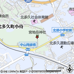 宮地岳神社周辺の地図