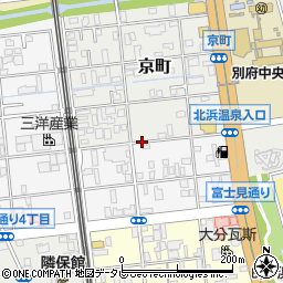 大分県別府市弓ケ浜町周辺の地図