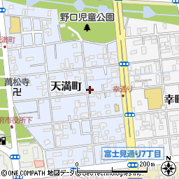 天満温泉公民館周辺の地図