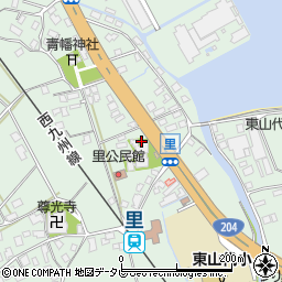 佐賀県伊万里市東山代町里152周辺の地図