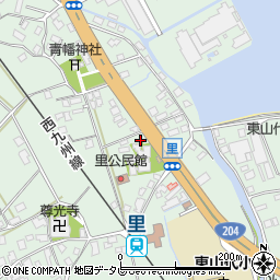 佐賀県伊万里市東山代町里168周辺の地図
