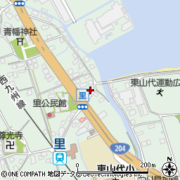佐賀県伊万里市東山代町里176周辺の地図