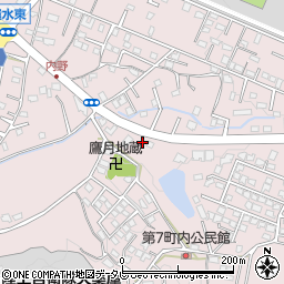 福岡県久留米市高良内町3792周辺の地図
