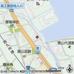 佐賀県伊万里市東山代町里187周辺の地図