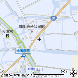 佐賀県神埼市神埼町姉川1694周辺の地図