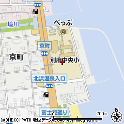 大分県別府市京町周辺の地図