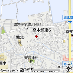 佐賀県佐賀市高木瀬東6丁目周辺の地図