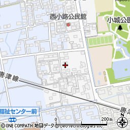佐賀県小城市西小路206周辺の地図