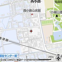 佐賀県小城市西小路205周辺の地図