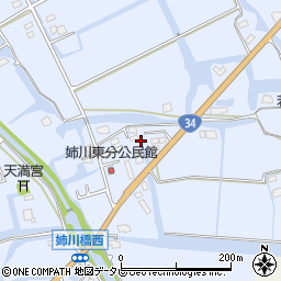 佐賀県神埼市神埼町姉川1702周辺の地図