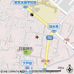 福岡県久留米市高良内町4376周辺の地図