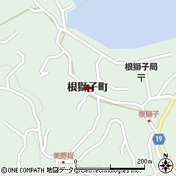 長崎県平戸市根獅子町周辺の地図