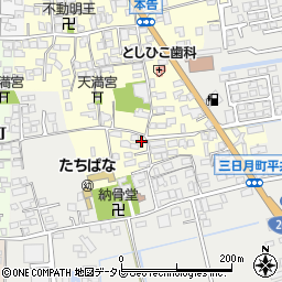 佐賀県小城市本告1027周辺の地図