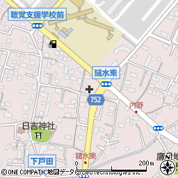 福岡県久留米市高良内町4393周辺の地図