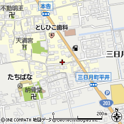佐賀県小城市本告1004周辺の地図