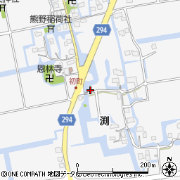 佐賀県佐賀市兵庫町渕2549-2周辺の地図