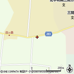 愛媛県宇和島市三間町務田592周辺の地図