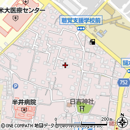 福岡県久留米市高良内町4418周辺の地図