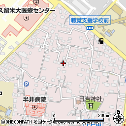 福岡県久留米市高良内町4422周辺の地図