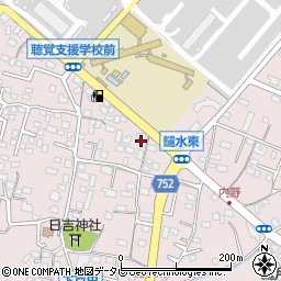 福岡県久留米市高良内町4396周辺の地図