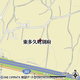 佐賀県多久市東多久町大字別府周辺の地図