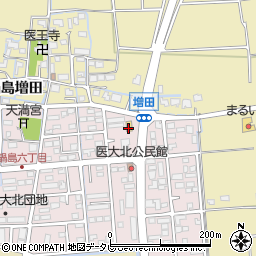 ローソン佐賀鍋島六丁目店周辺の地図