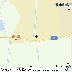 愛媛県宇和島市三間町戸雁490周辺の地図