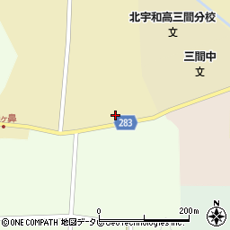 愛媛県宇和島市三間町戸雁504周辺の地図