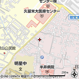 福岡県久留米市高良内町4428周辺の地図
