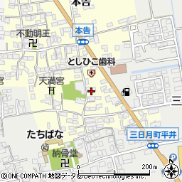 佐賀県小城市本告990周辺の地図
