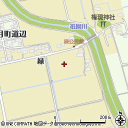 佐賀県小城市緑周辺の地図