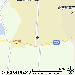 愛媛県宇和島市三間町戸雁491周辺の地図