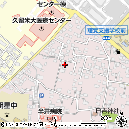 福岡県久留米市高良内町4425周辺の地図
