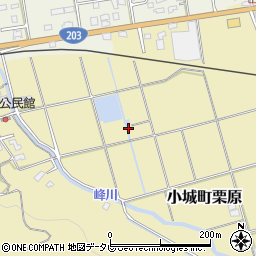 佐賀県小城市小城町栗原117周辺の地図